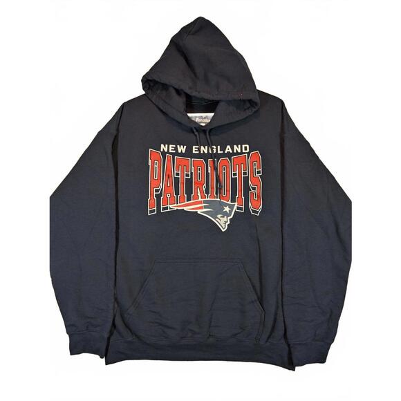 Fanatics Other - New England Patriots NFL Hoodie Pullover Fanatics Blue Sweatshirt Mens Large